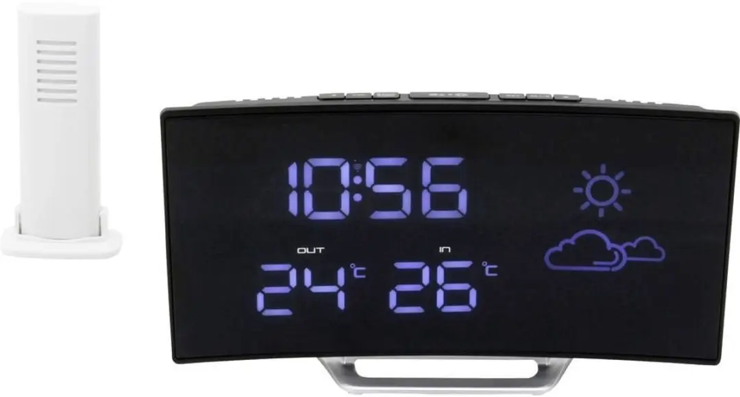 Soundmaster FUR100 Weerstation met Radio - Zwart