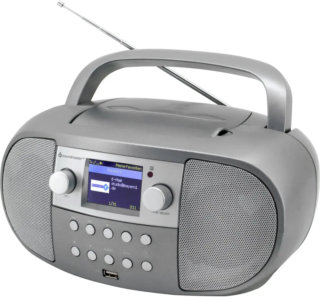 Soundmaster SCD7600TI Boombox - DAB+/FM-radio, CD, USB, Bluetooth - Titan