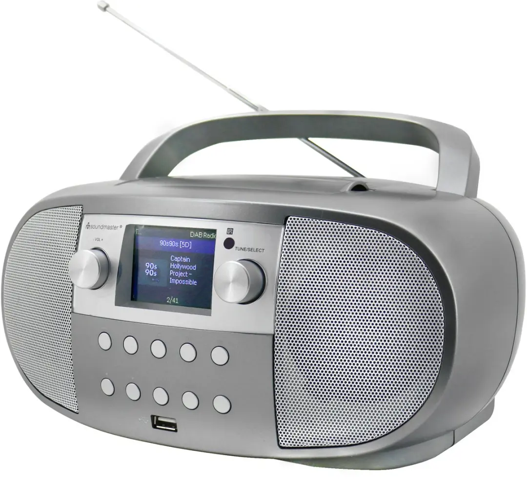 Soundmaster SCD7600TI Boombox - DAB+/FM-radio, CD, USB, Bluetooth - Titan
