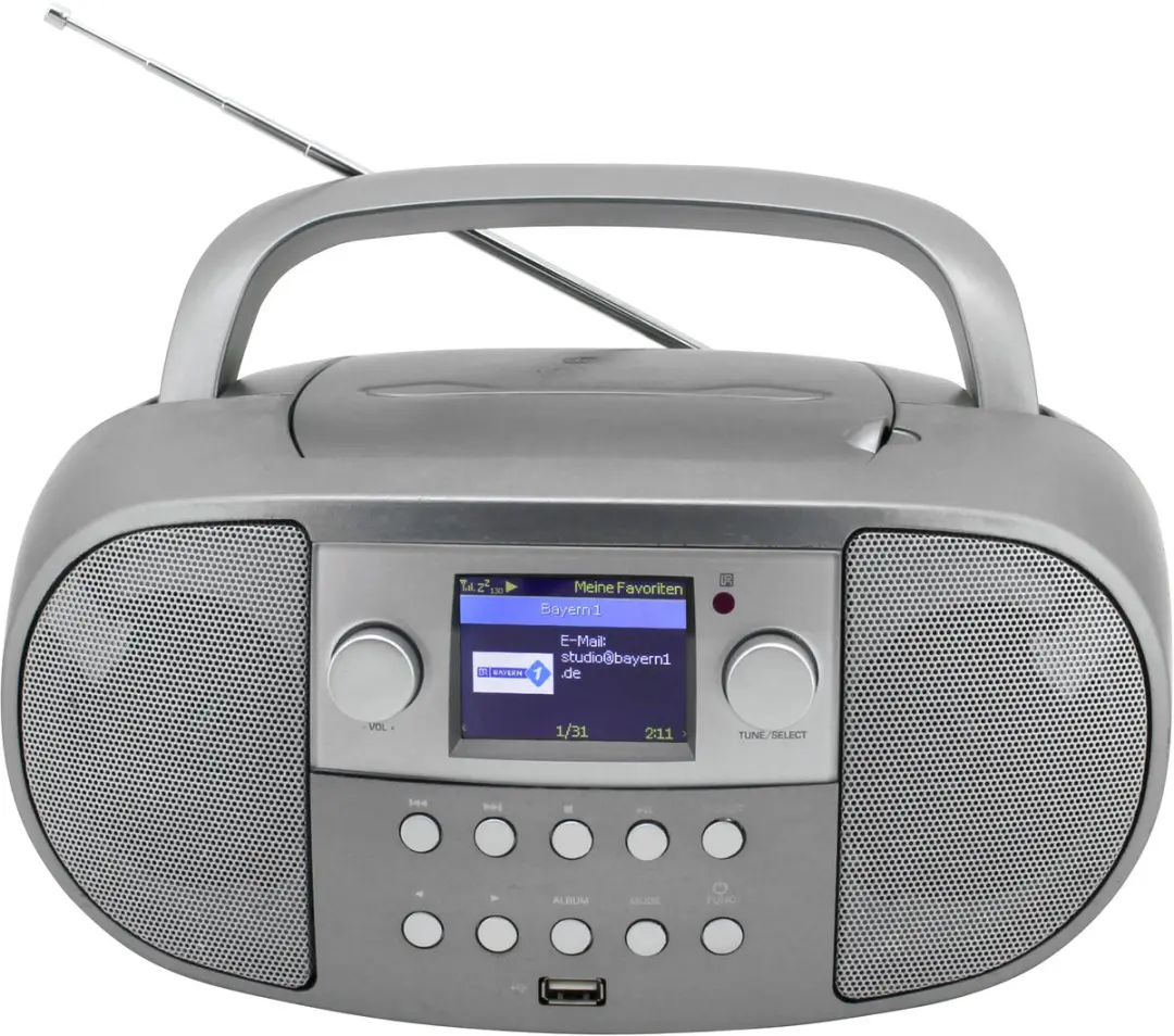 Soundmaster SCD7600TI Boombox - DAB+/FM-radio, CD, USB, Bluetooth - Titan