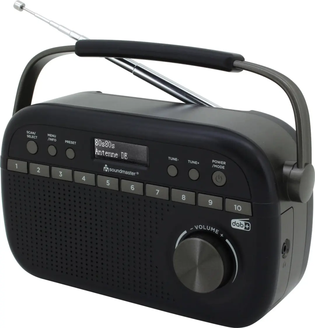 Soundmaster DAB280SW Draagbare DAB+/FM-radio - Zwart