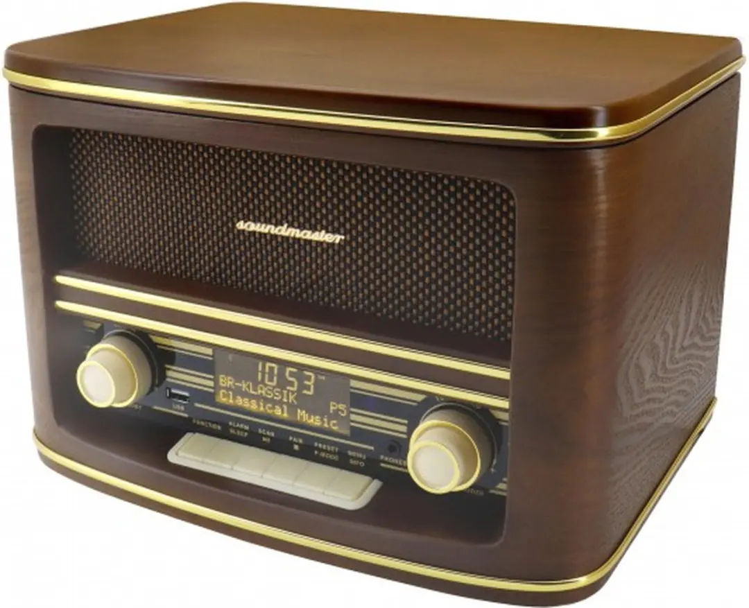 Soundmaster NR961 Nostalgische DAB+ Radio - Hout - 2W - afbeelding 6 van 6