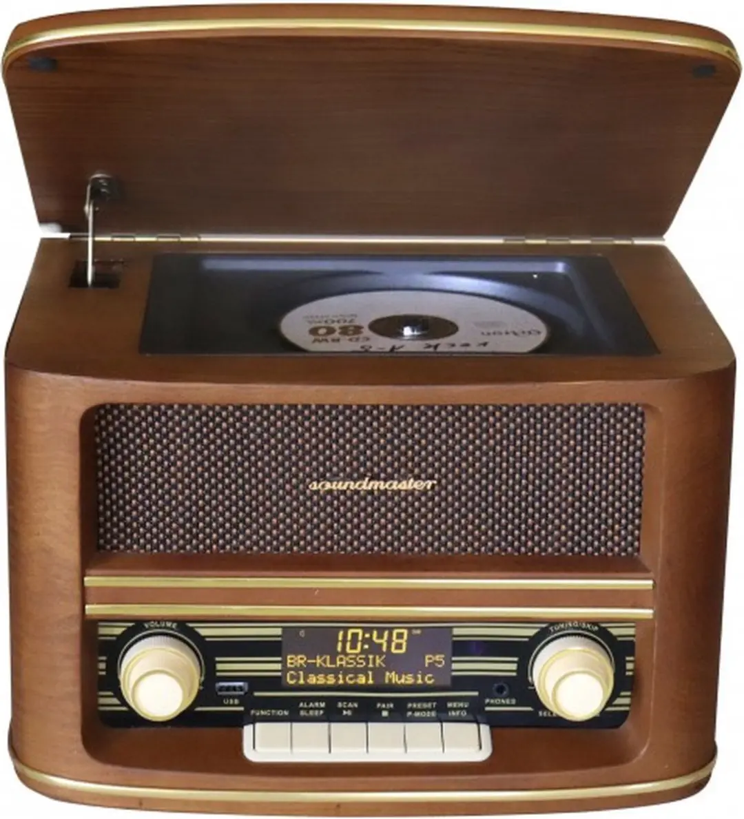 Soundmaster NR961 Nostalgische DAB+ Radio - Hout - 2W