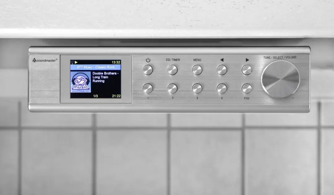 Soundmaster IR1500SI Onderbouw Internetradio - DAB+ Bluetooth - Zilver