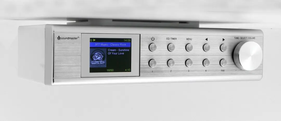 Soundmaster IR1500SI Onderbouw Internetradio - DAB+ Bluetooth - Zilver
