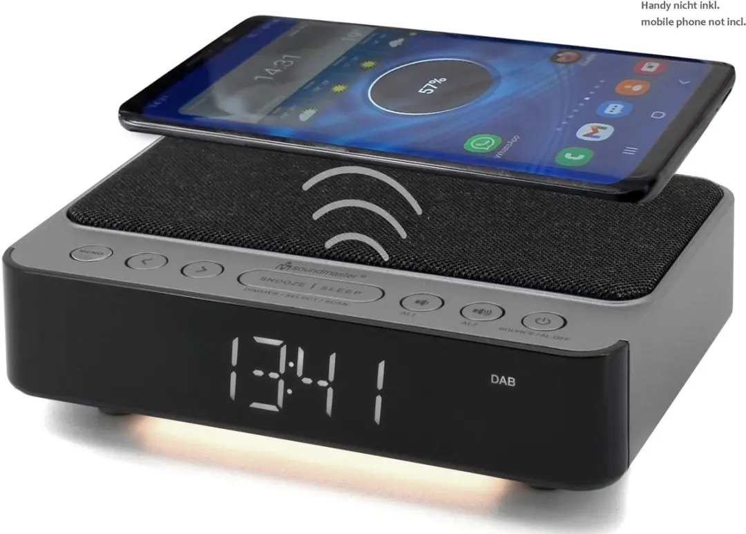 Soundmaster UR250AN DAB+ Wekkerradio - Zwart
