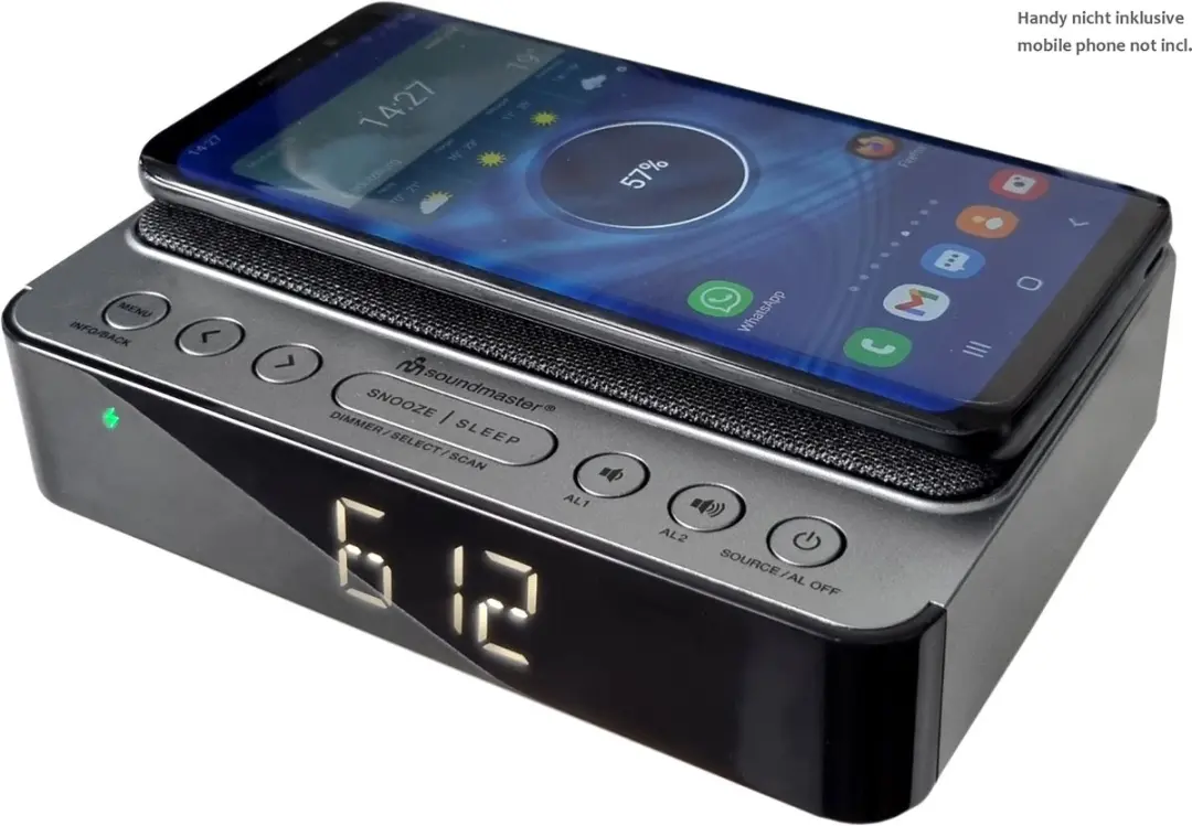 Soundmaster UR250AN DAB+ Wekkerradio - Zwart - afbeelding 6 van 6