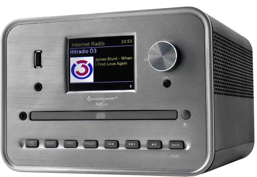 Soundmaster ICD1050SW Muziekcenter - 7W - Zilver