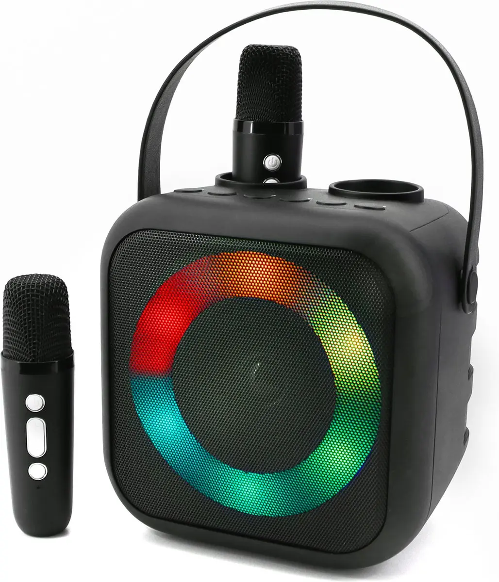 Soundmaster BT2024SW Bluetooth Karaokesysteem - 5W - 2x Microfoon - Zwart