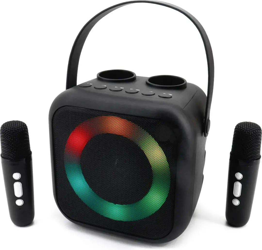 Soundmaster BT2024SW Bluetooth Karaokesysteem - 5W - 2x Microfoon - Zwart