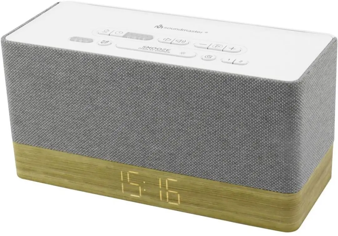 Soundmaster UR630WE Wekkerradio - Bluetooth & USB - Wit/Grijs - afbeelding 6 van 6
