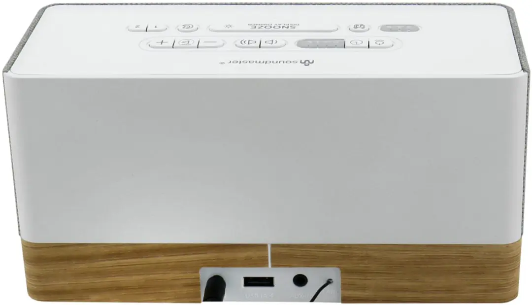 Soundmaster UR630WE Wekkerradio - Bluetooth & USB - Wit/Grijs