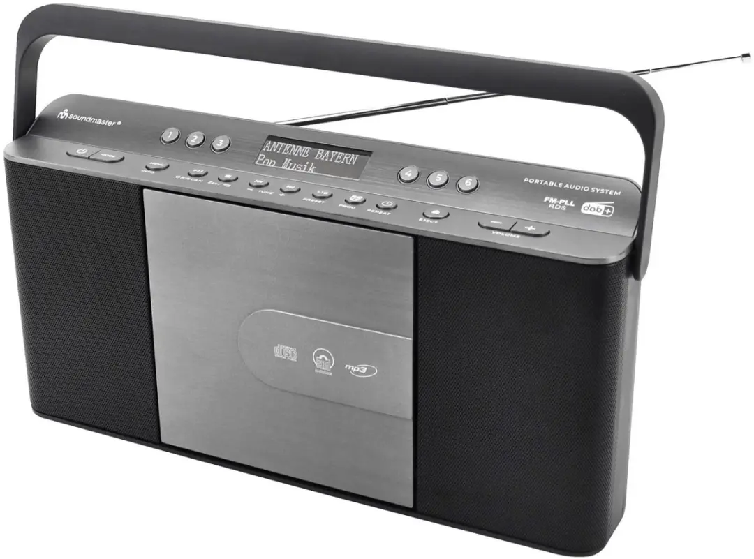 Soundmaster RCD1870SW Draagbare Radio - DAB+/FM/CD/MP3 - 4W - Antraciet