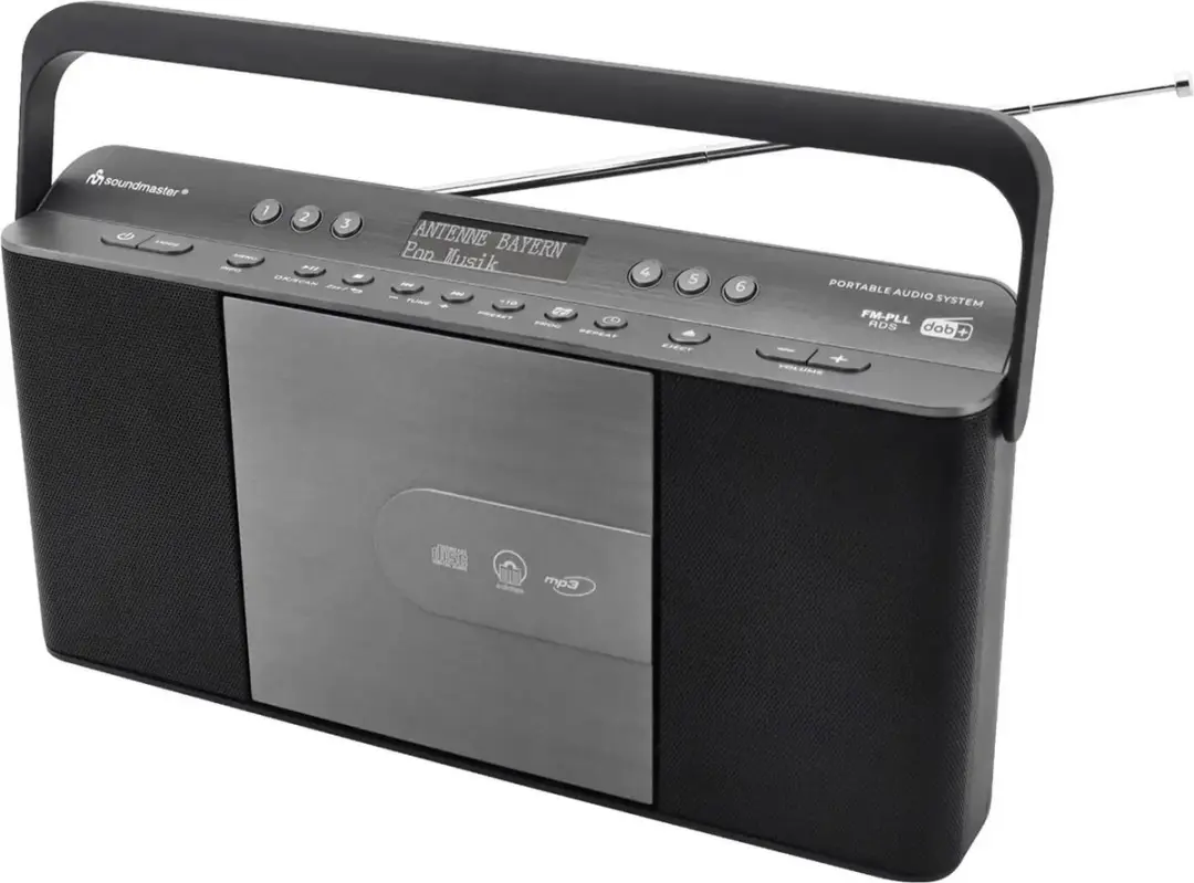 Soundmaster RCD1870SW Draagbare Radio - DAB+/FM/CD/MP3 - 4W - Antraciet