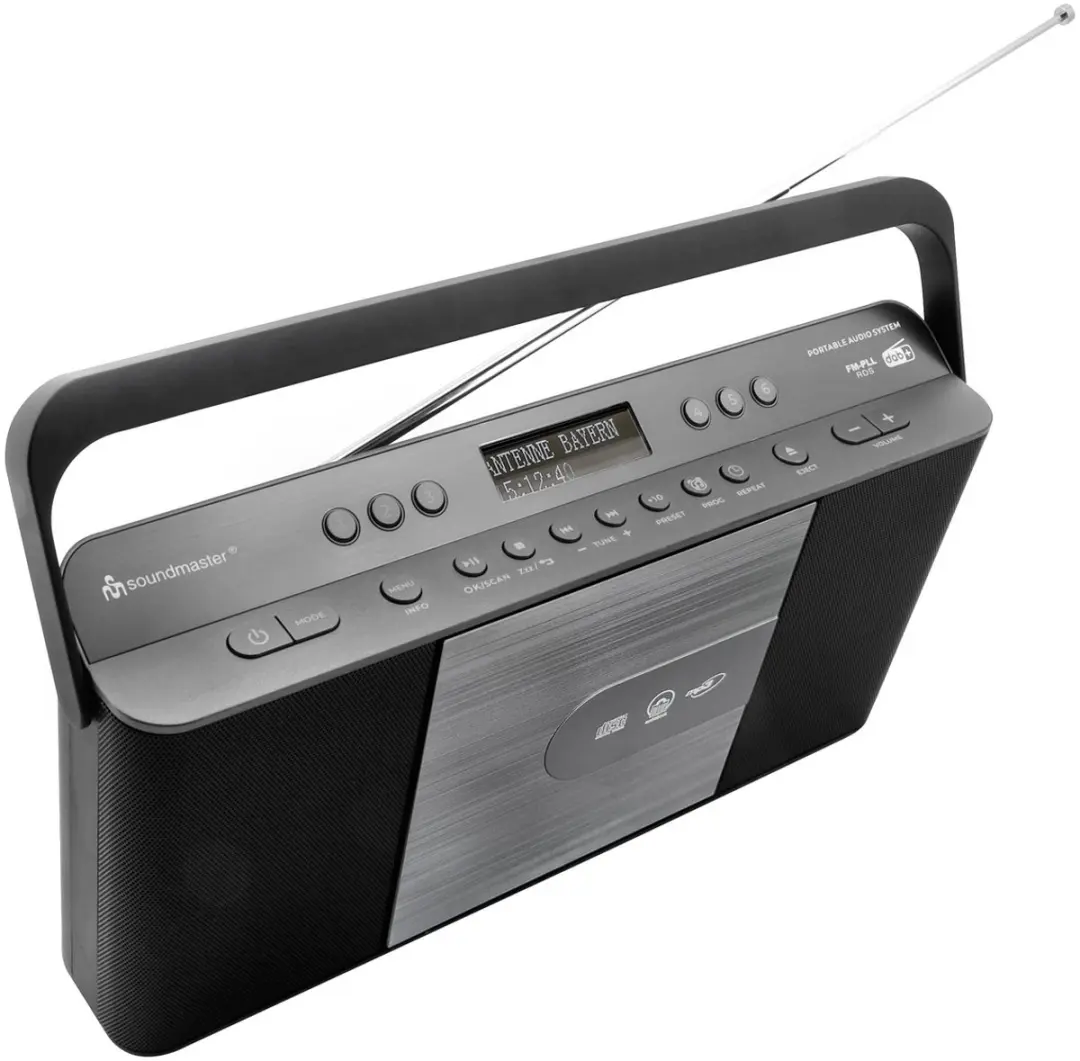 Soundmaster RCD1870SW Draagbare Radio - DAB+/FM/CD/MP3 - 4W - Antraciet