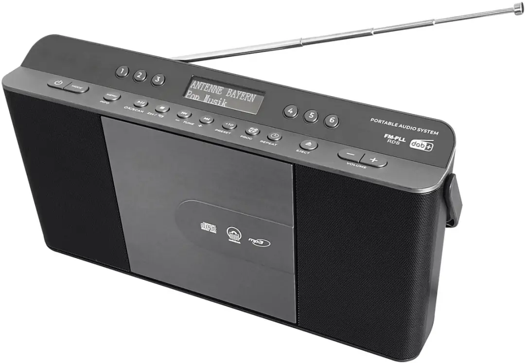 Soundmaster RCD1870SW Draagbare Radio - DAB+/FM/CD/MP3 - 4W - Antraciet
