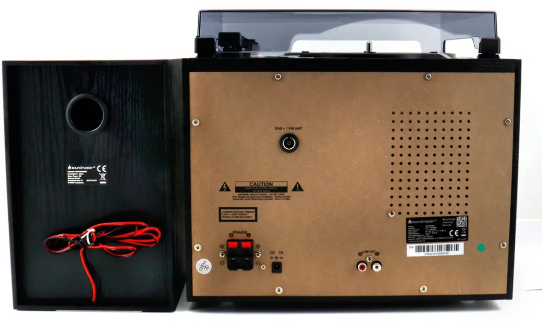Soundmaster MCD5600SW Muziekcenter - Platenspeler, Bluetooth, CD, Cassette, USB, DAB+ - Zwart