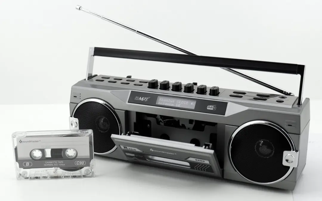 Soundmaster SRR80TI Retro Radio/Cassetterecorder - DAB+ Bluetooth USB SD - Antraciet