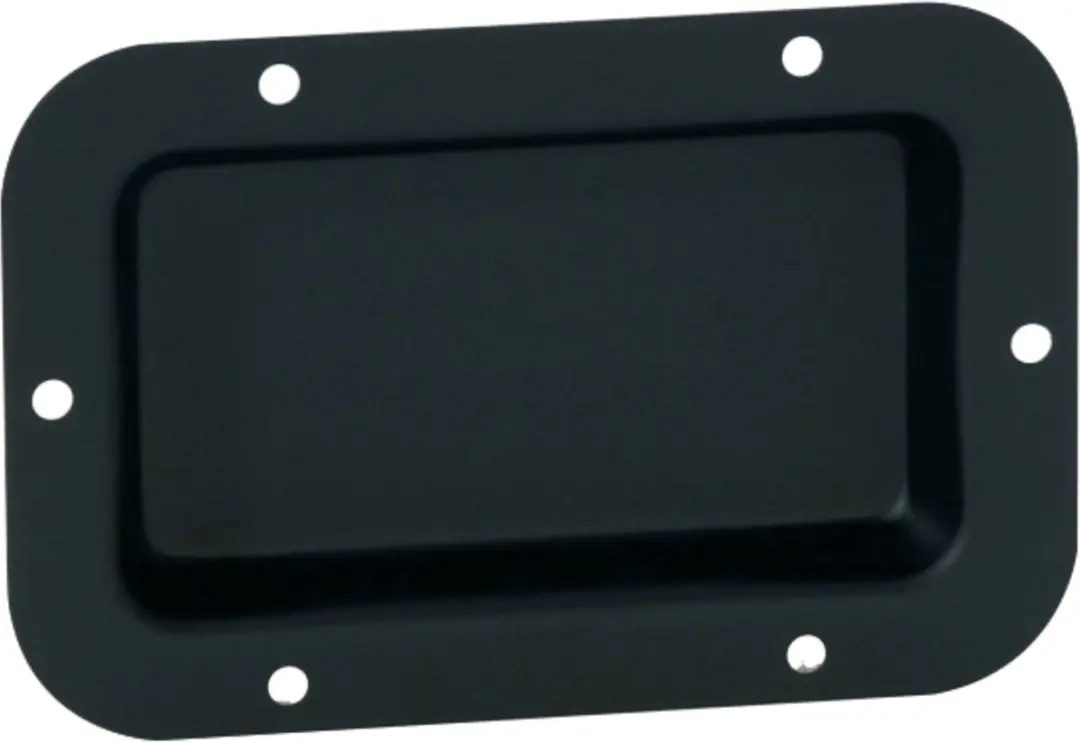 Adam Hall 8705BLK inbouwplaat zonder gaten, zwart