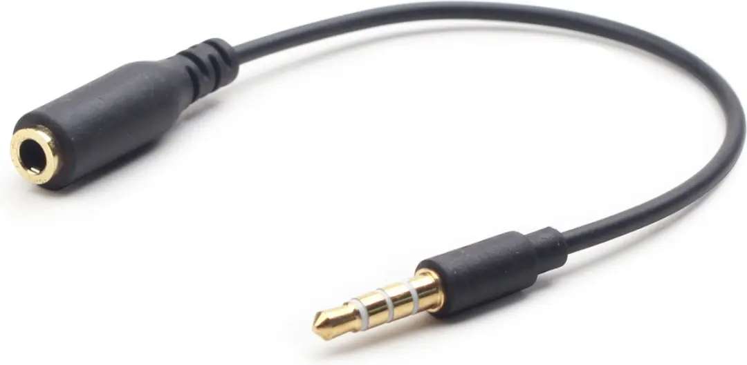 Cablexpert CCA-419 Adapterkabel 3,5mm 4-pins - Zwart - afbeelding 5 van 6