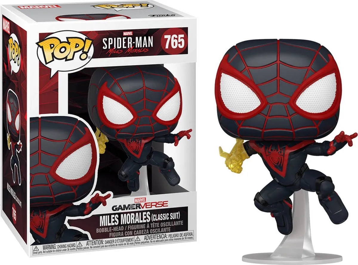 Funko Pop! Miles Morales Spider-Man Figuur 9cm - Multicolor