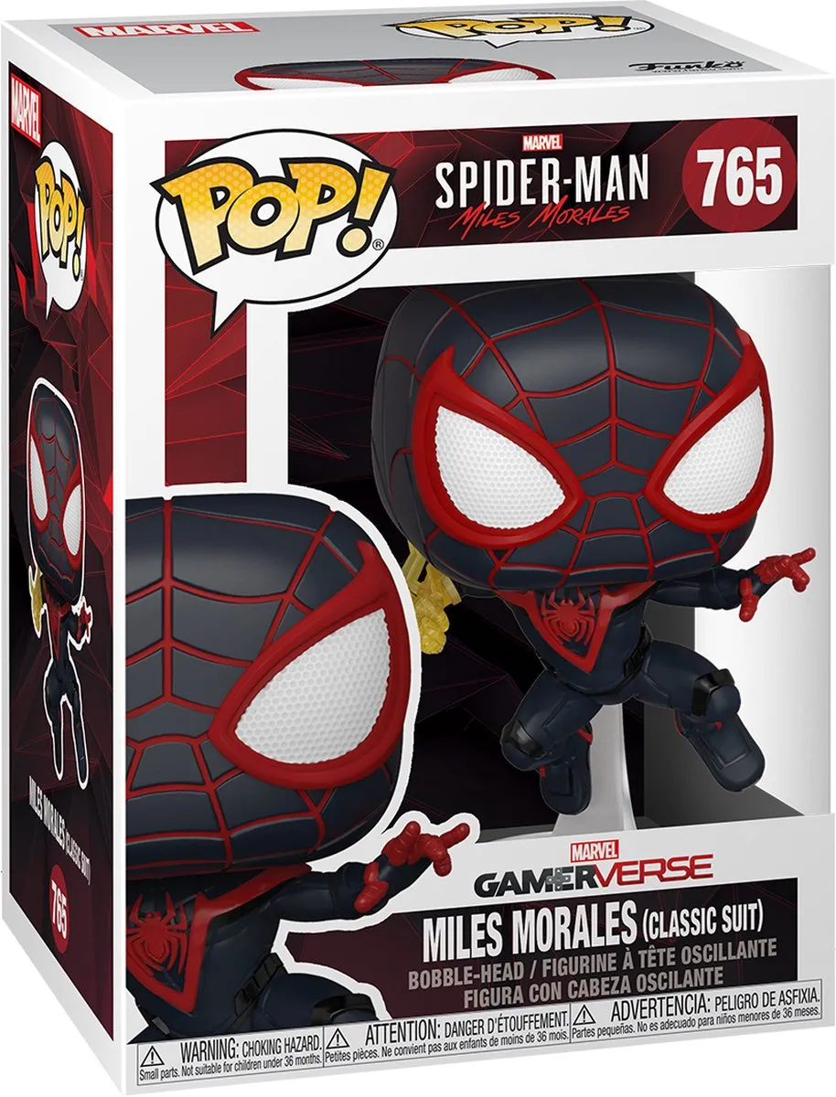 Funko Pop! Miles Morales Spider-Man Figuur 9cm - Multicolor