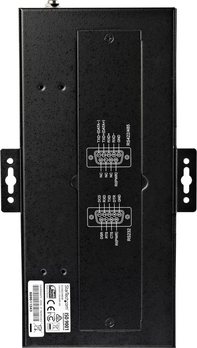 Startech ICUSB234858I USB naar RS232 Adapter - Zwart - afbeelding 2 van 5