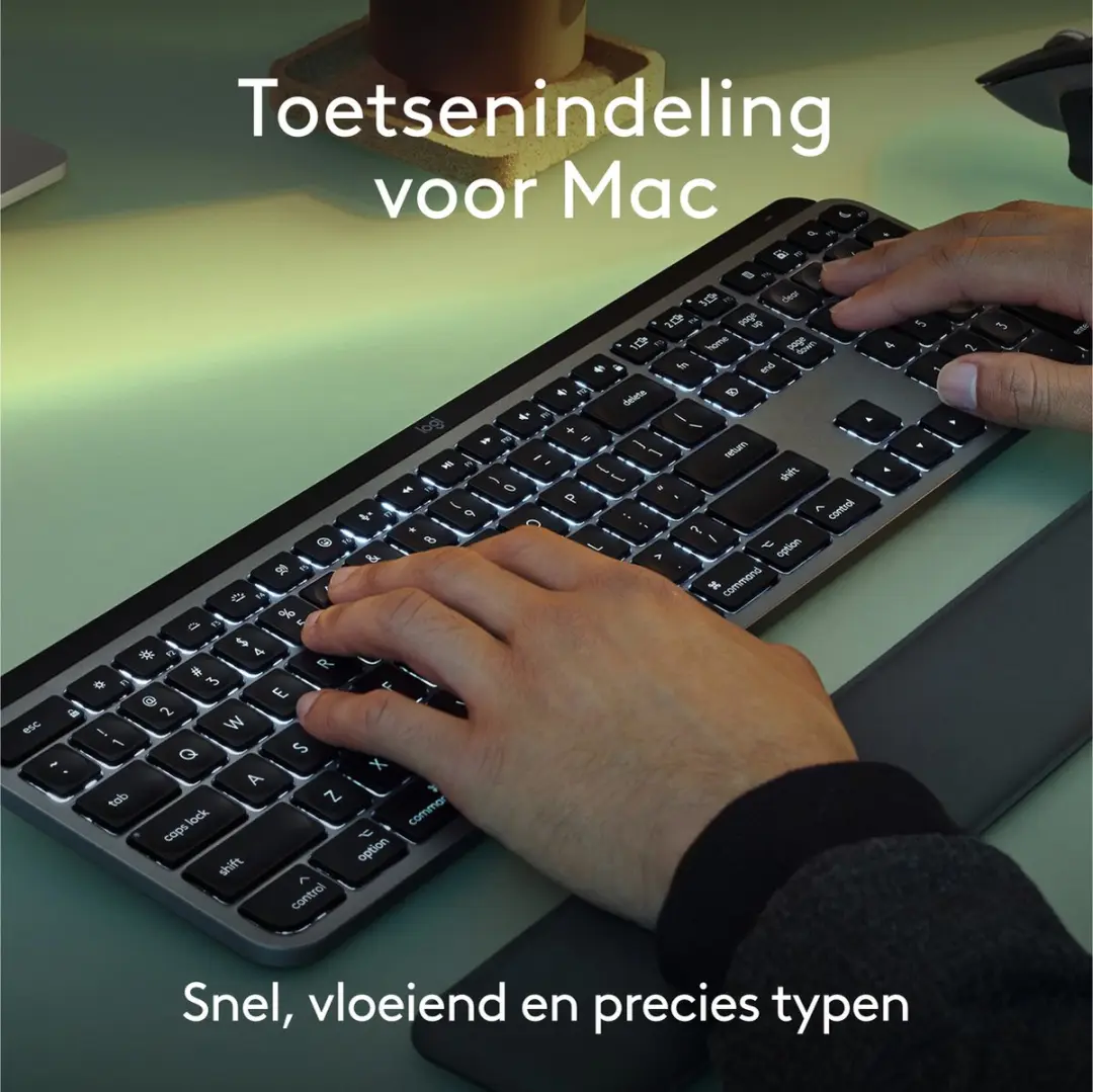 Logitech MX Keys S Toetsenbord AZERTY ISO - Wit