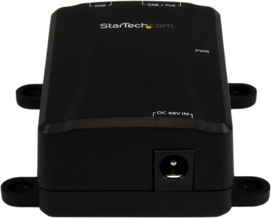 Startech POEINJ1GW 1000 Mbps Switch - Zwart - afbeelding 3 van 3