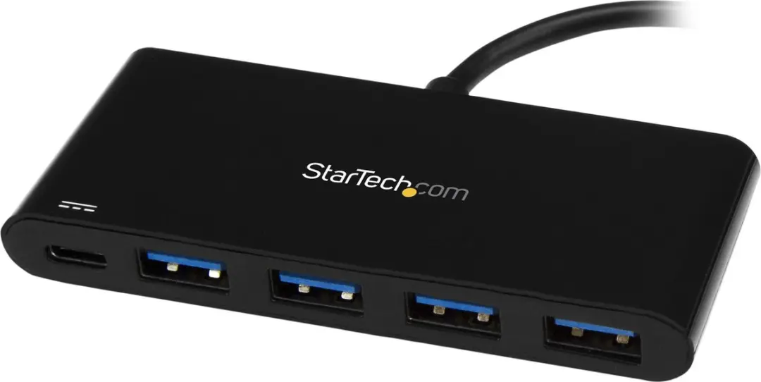 Startech HB30C4AFPD USB Hub - 1x USB-C 3.1 Gen 1 - Zwart