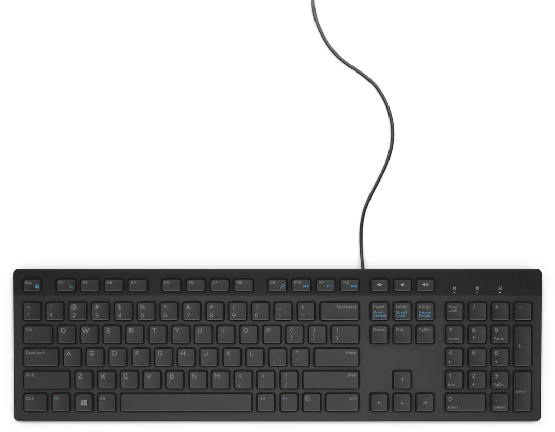 Dell KB216-BK-FR USB Bedraad Toetsenbord - AZERTY - Zwart