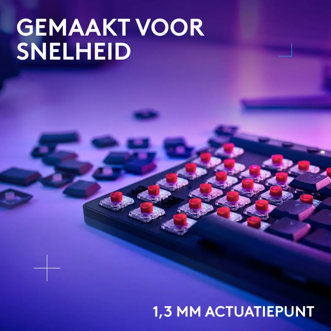 Logitech G G515 Lightspeed TKL Gaming Toetsenbord - RGB - Zwart - afbeelding 2 van 6