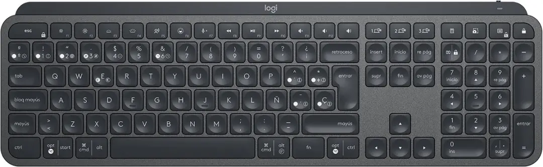 Logitech MX Keys 920-010248 Toetsenbord - Spaans Grafiet - afbeelding 3 van 6