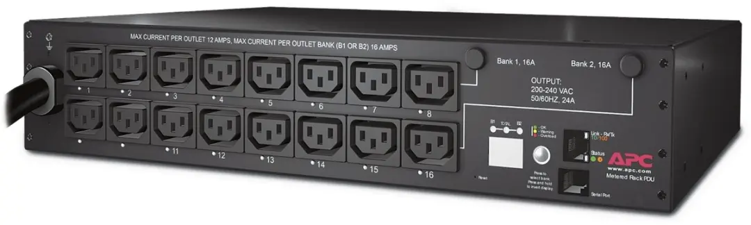 Rack PDU, geschakeld, 2U, 30A, 208V, (16)C13