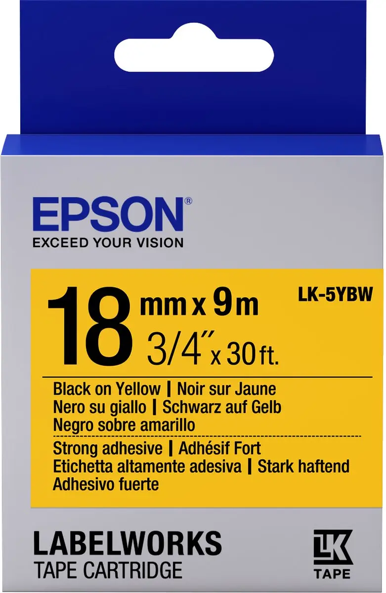 Epson LK-5YBW Labelprinter