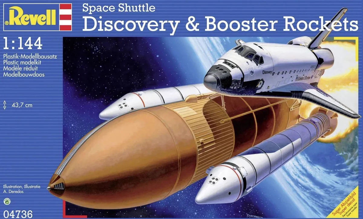 Revell 04736 Space Shuttle Discovery Modelbouwpakket 1:144 - Multi