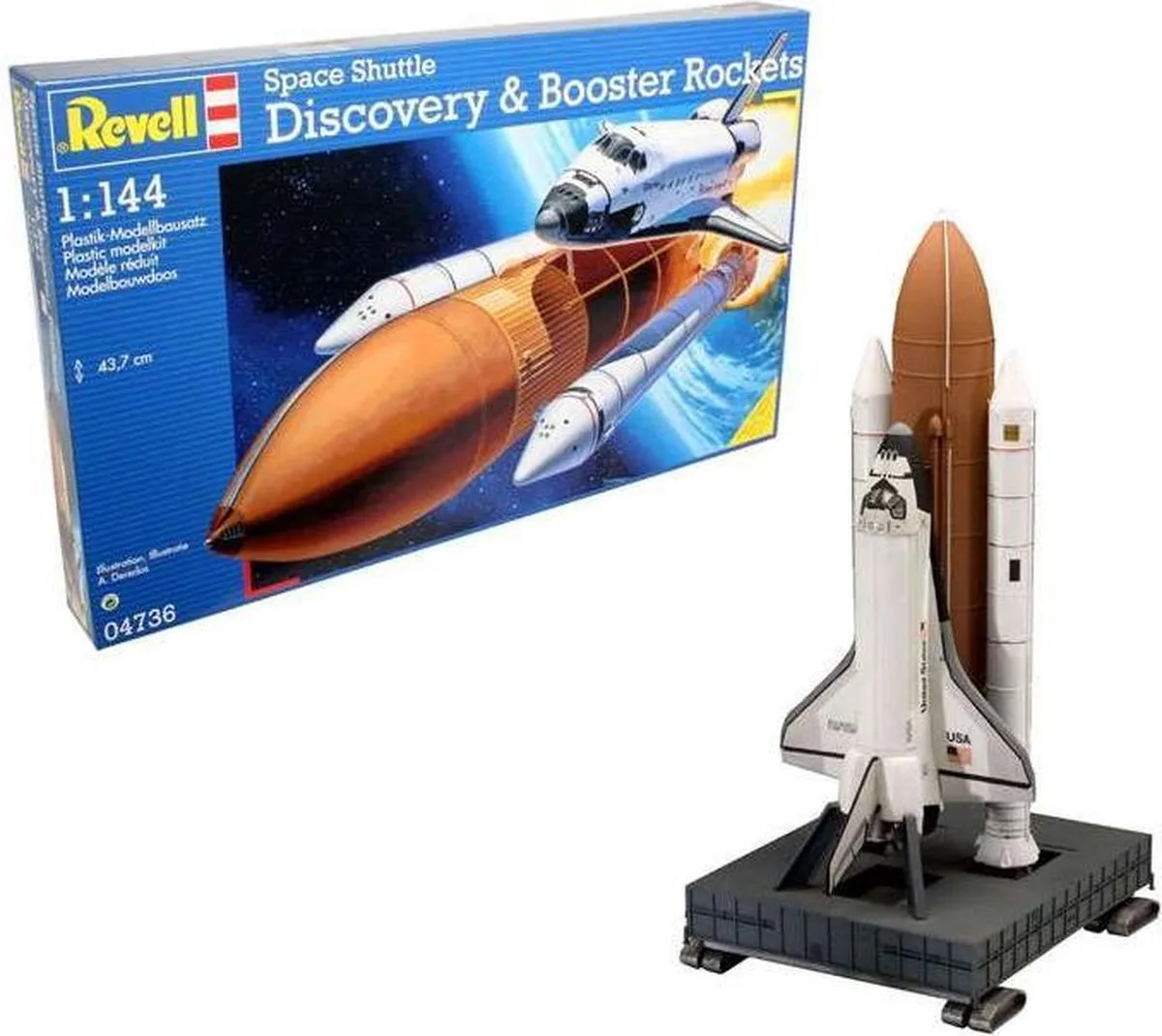 Revell 04736 Space Shuttle Discovery Modelbouwpakket 1:144 - Multi