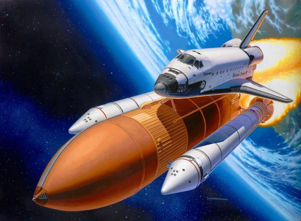 Revell 04736 Space Shuttle Discovery Modelbouwpakket 1:144 - Multi
