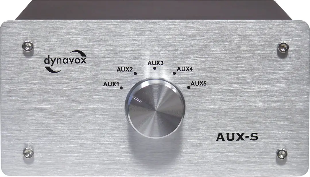 Dynavox AUX-S Stereo Ingangsuitbreider - 6x RCA - Zilver