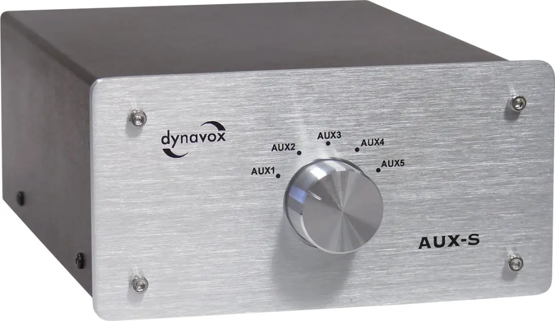 Dynavox AUX-S Stereo Ingangsuitbreider - 6x RCA - Zilver