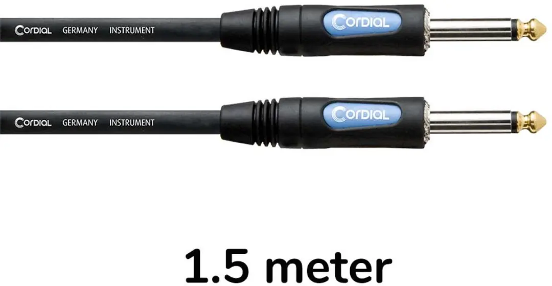 Cordial CCFI 1.5 PP Instrumentkabel 1,5m - Zwart