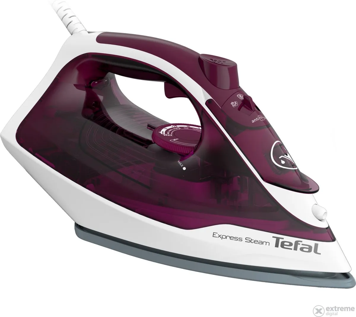 Tefal Easygliss Plus FV2835E0 Stoomstrijkijzer - 400W - Rood
