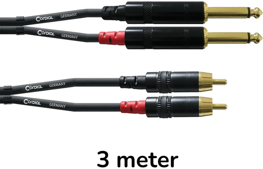 Cordial Essentials REAN Jack 6,3mm naar RCA Kabel