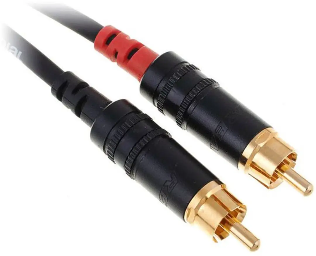 Cordial Essentials REAN Jack 6,3mm naar RCA Kabel - 3m - Zwart