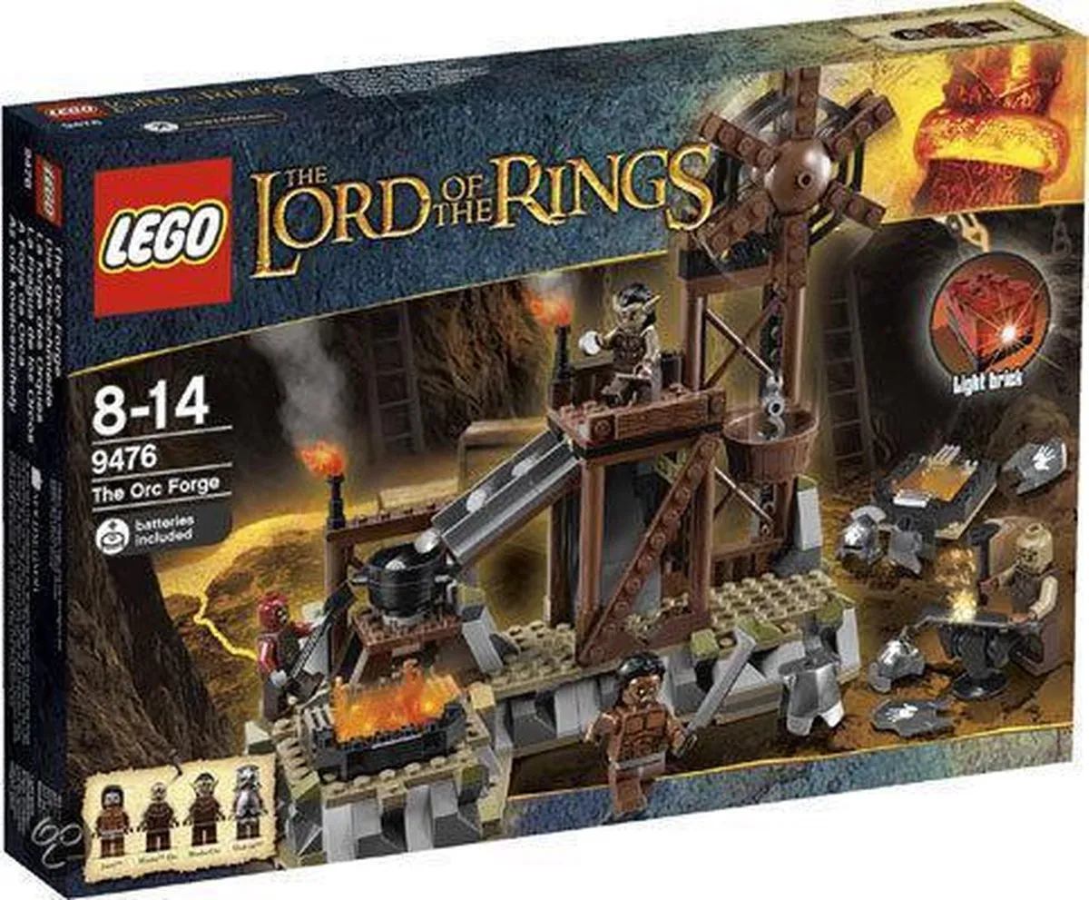 LEGO Lord of the Rings Orc Forge 9476 - 366 Stukken