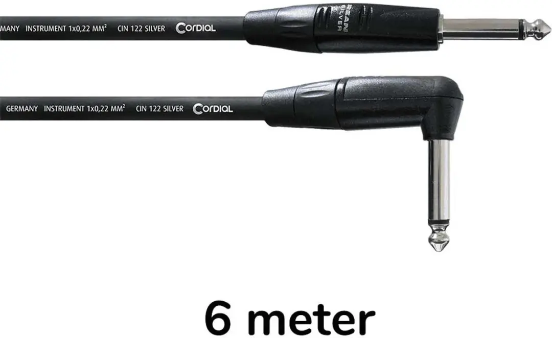 Cordial CII 6 PR Instrumentkabel Jack 6m