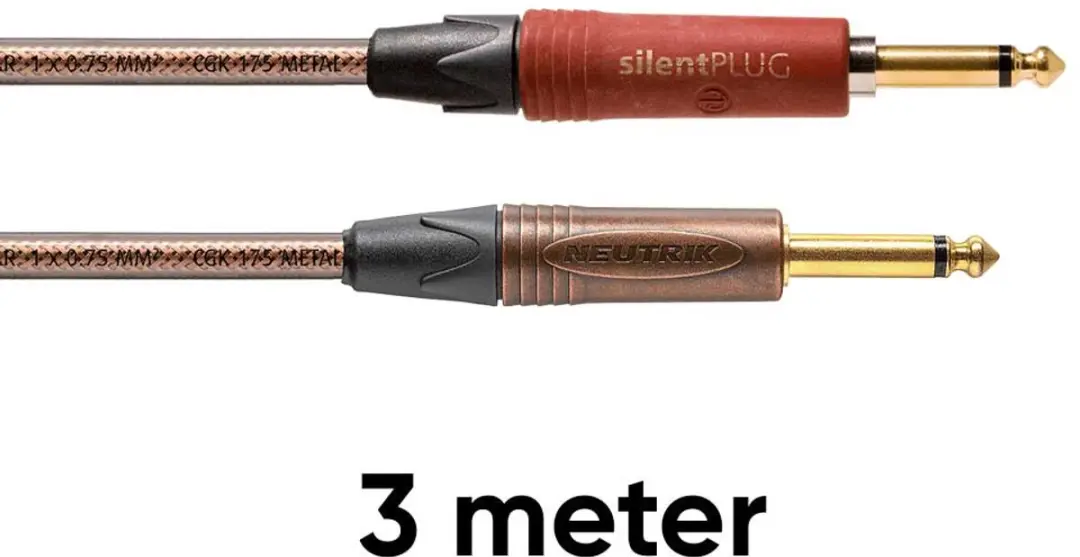 Cordial CSI 3 PP-Metal-Silent Instrumentkabel 3m