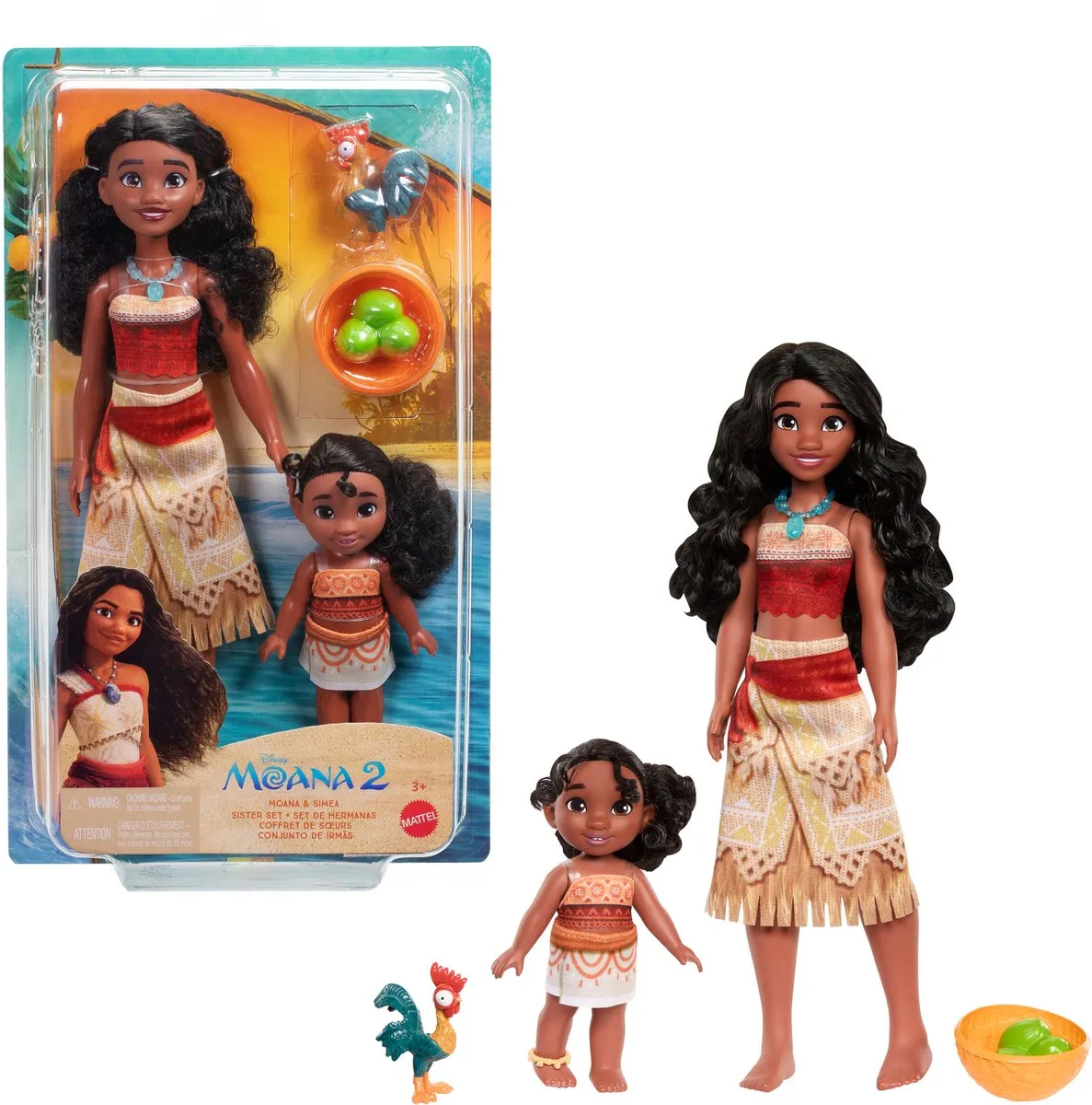 Mattel Moana 2 Poppen Set