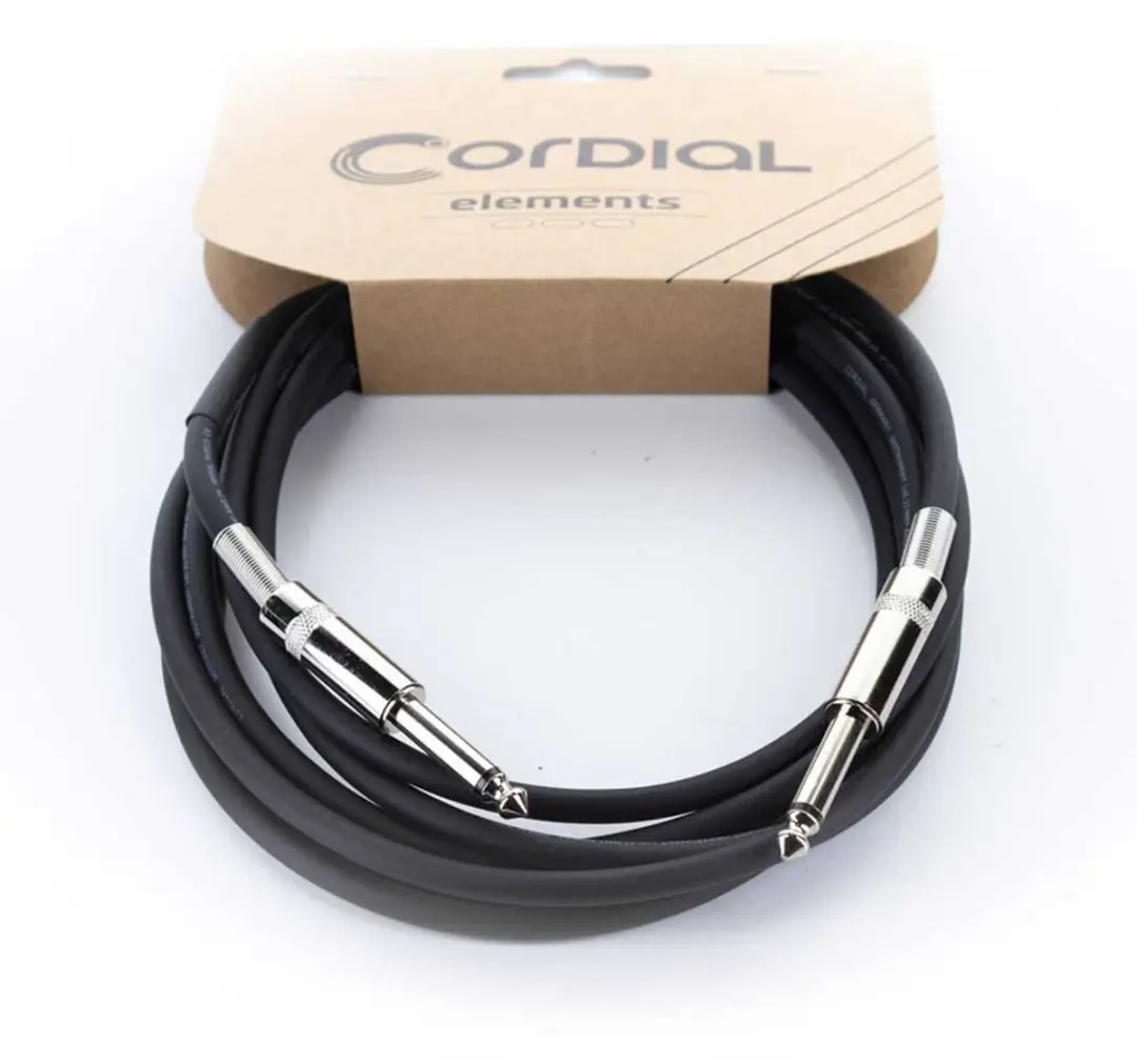 Cordial EL 5 PP Elements Instrumentkabel Mono Jack 5m - Zwart