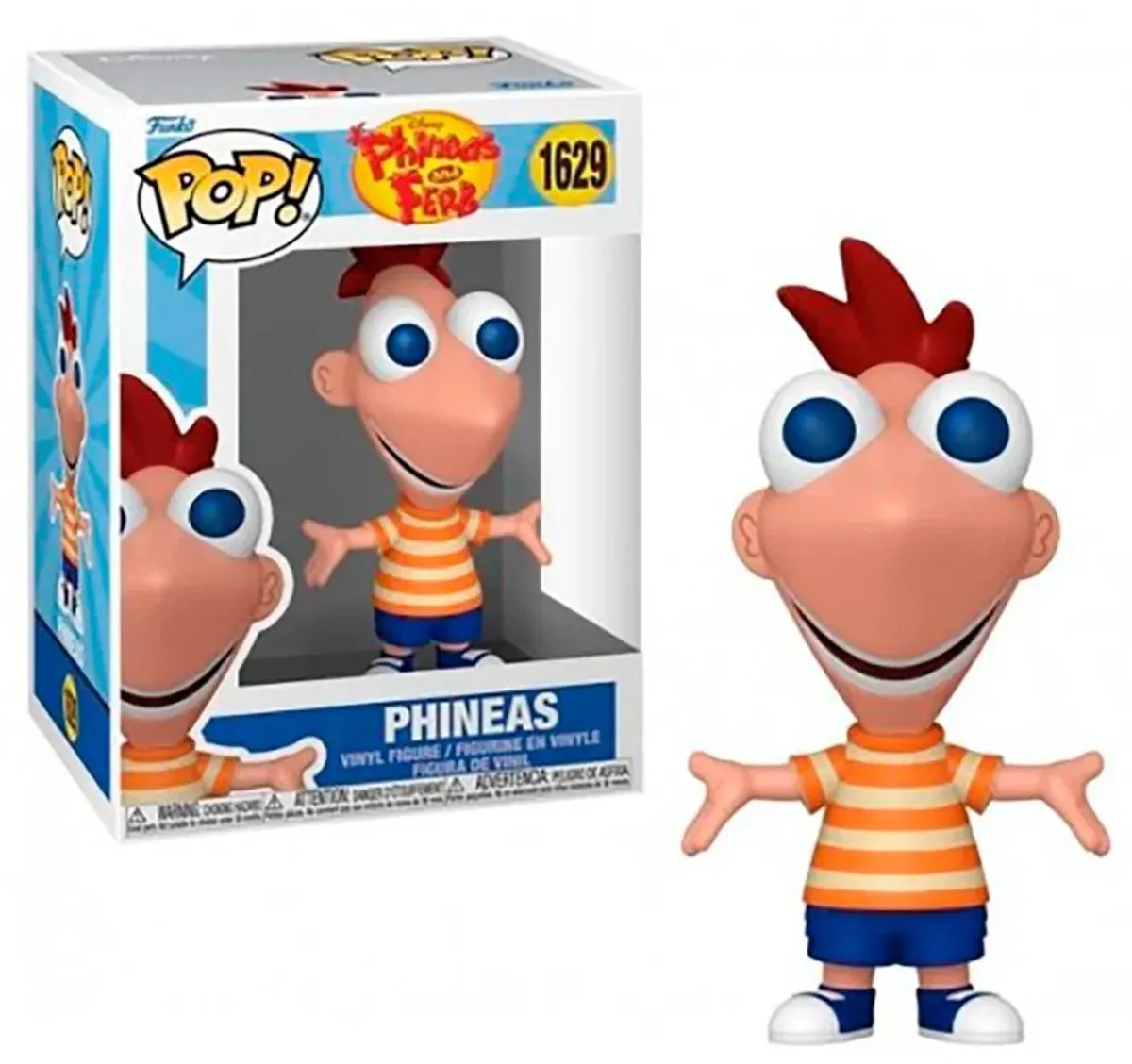 Funko Pop! Disney Phineas and Ferb Phineas #1629 - Multicolor